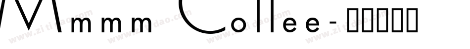 Mmmm Coffee字体转换